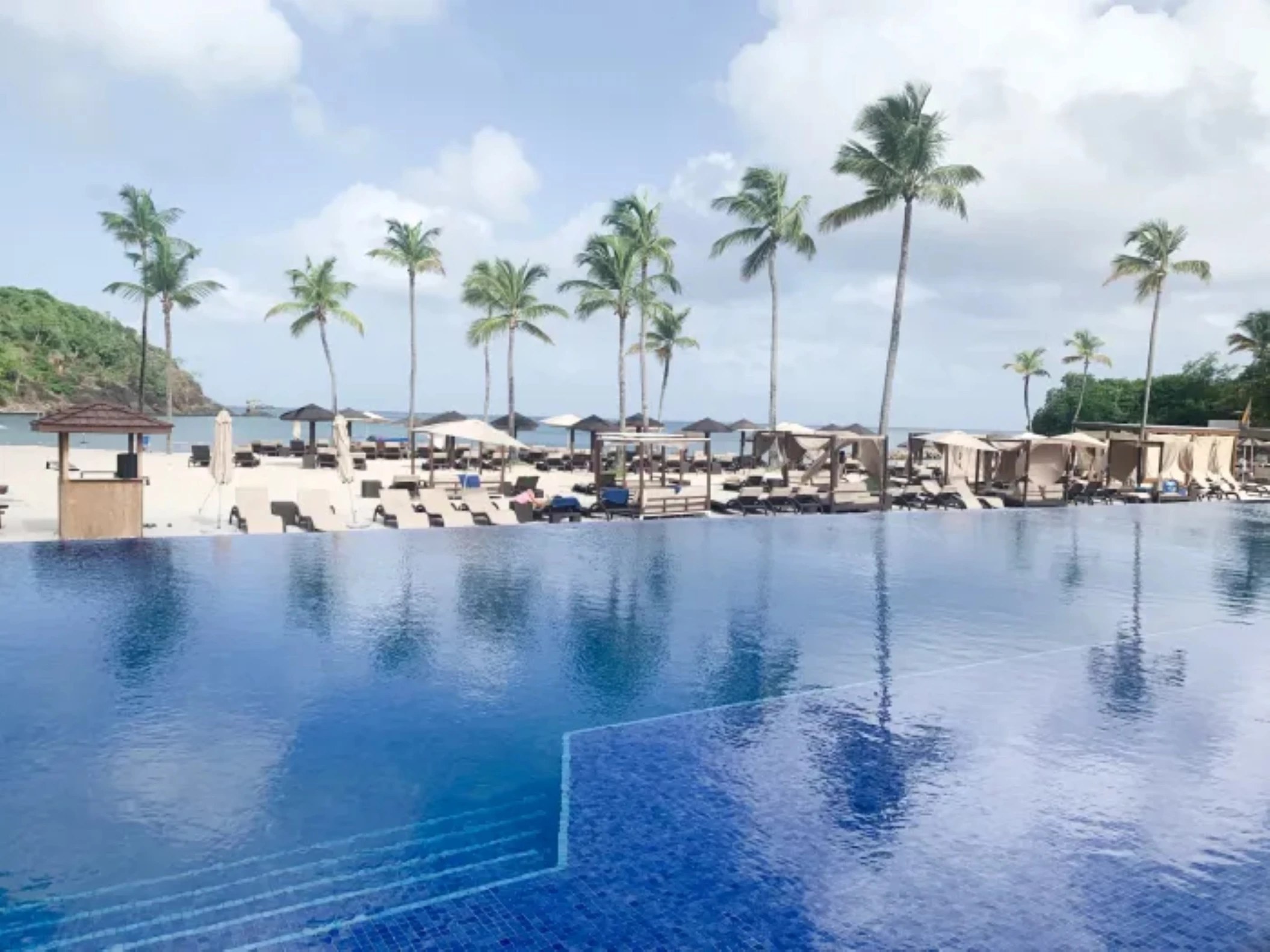 diamond club pool at royalton st lucia