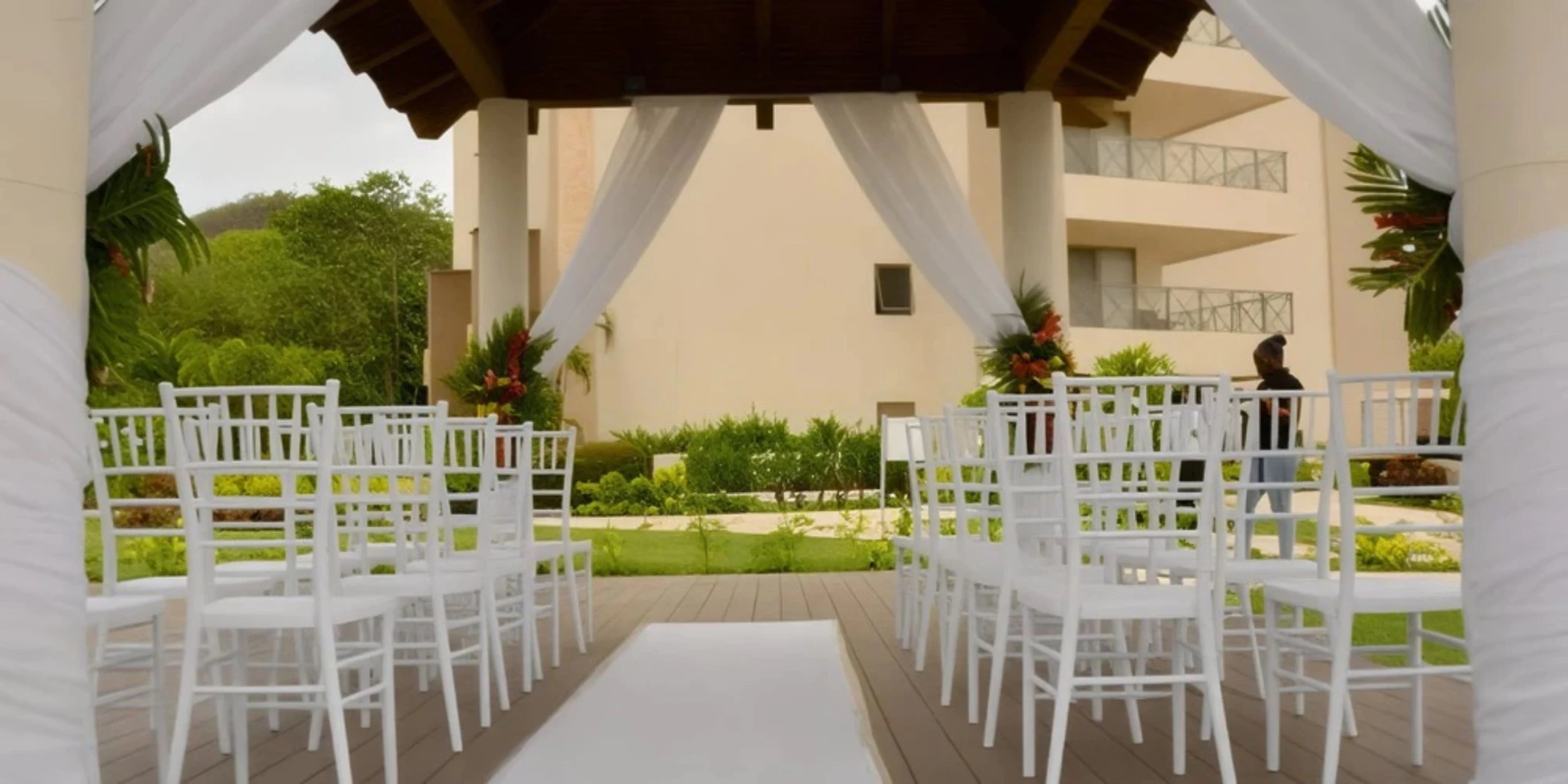 garden gazebo venue at Royalton Saint Lucia