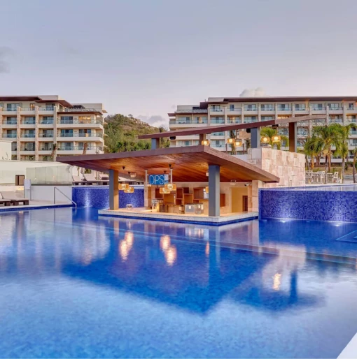 pool with swim up bar at Royalton Saint Lucia