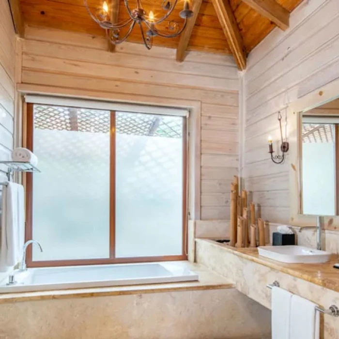 bathroom at monarch villa at Sanctuary Cap Cana