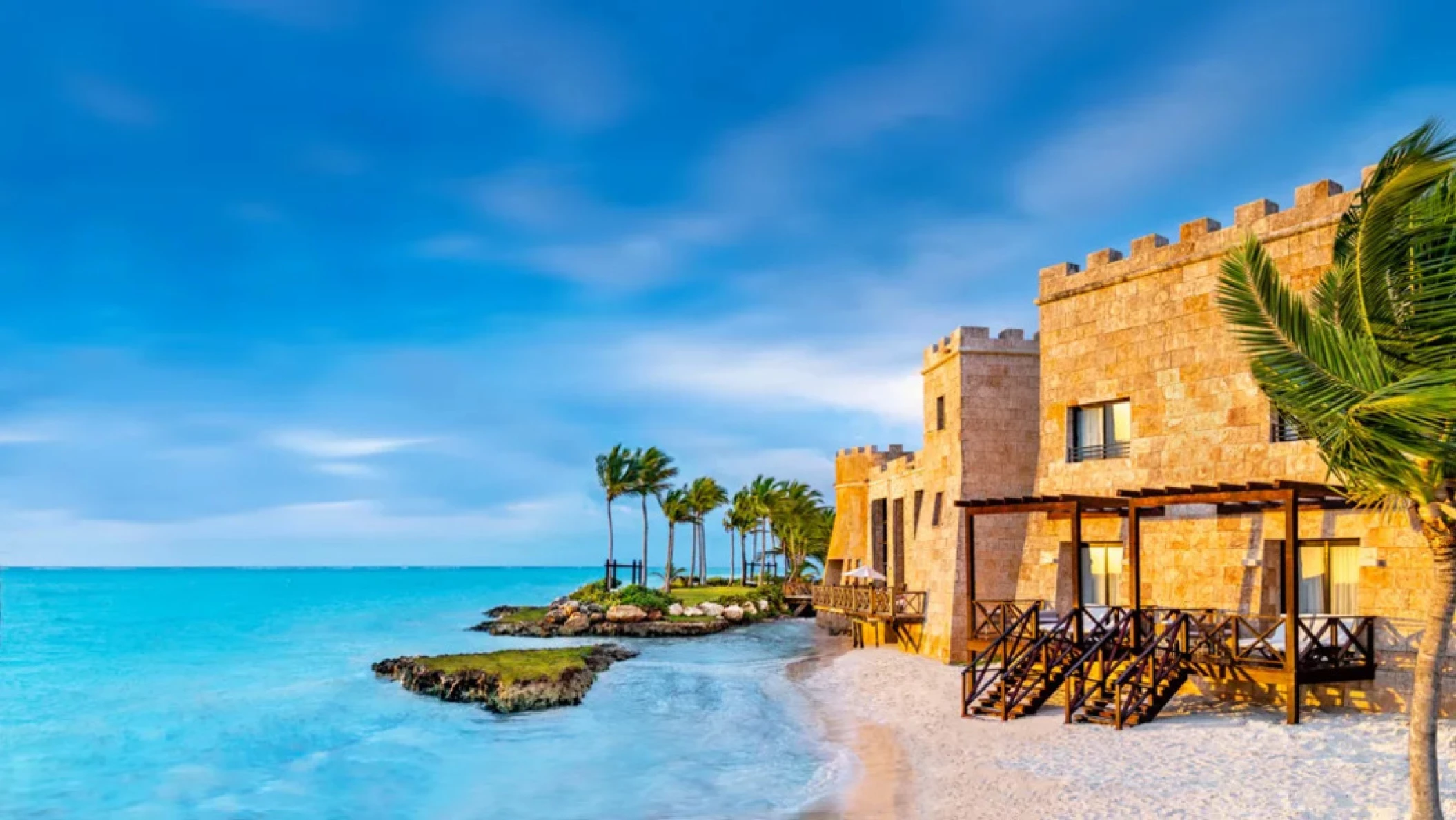 Sanctuary Cap Cana resort building and beach