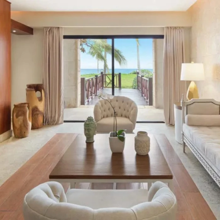 castle junior suite oceanfront at Sanctuary Cap Cana