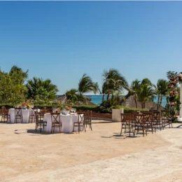 colonial sunset garden venue at Sanctuary Cap Cana