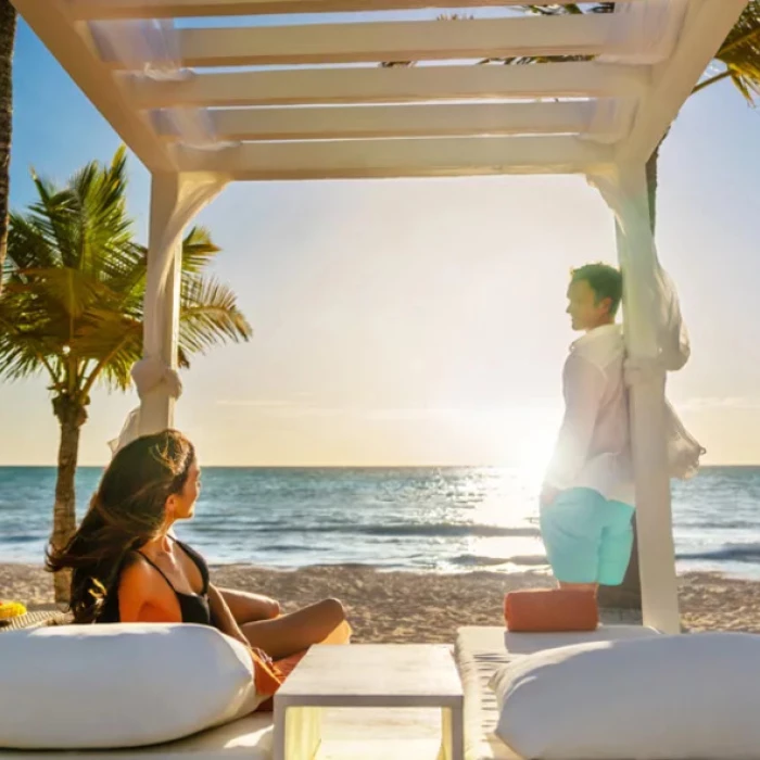 couple on the beach at Sanctuary Cap Cana