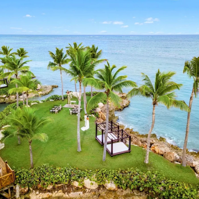 island suite venue aerial view at Sanctuary Cap Cana