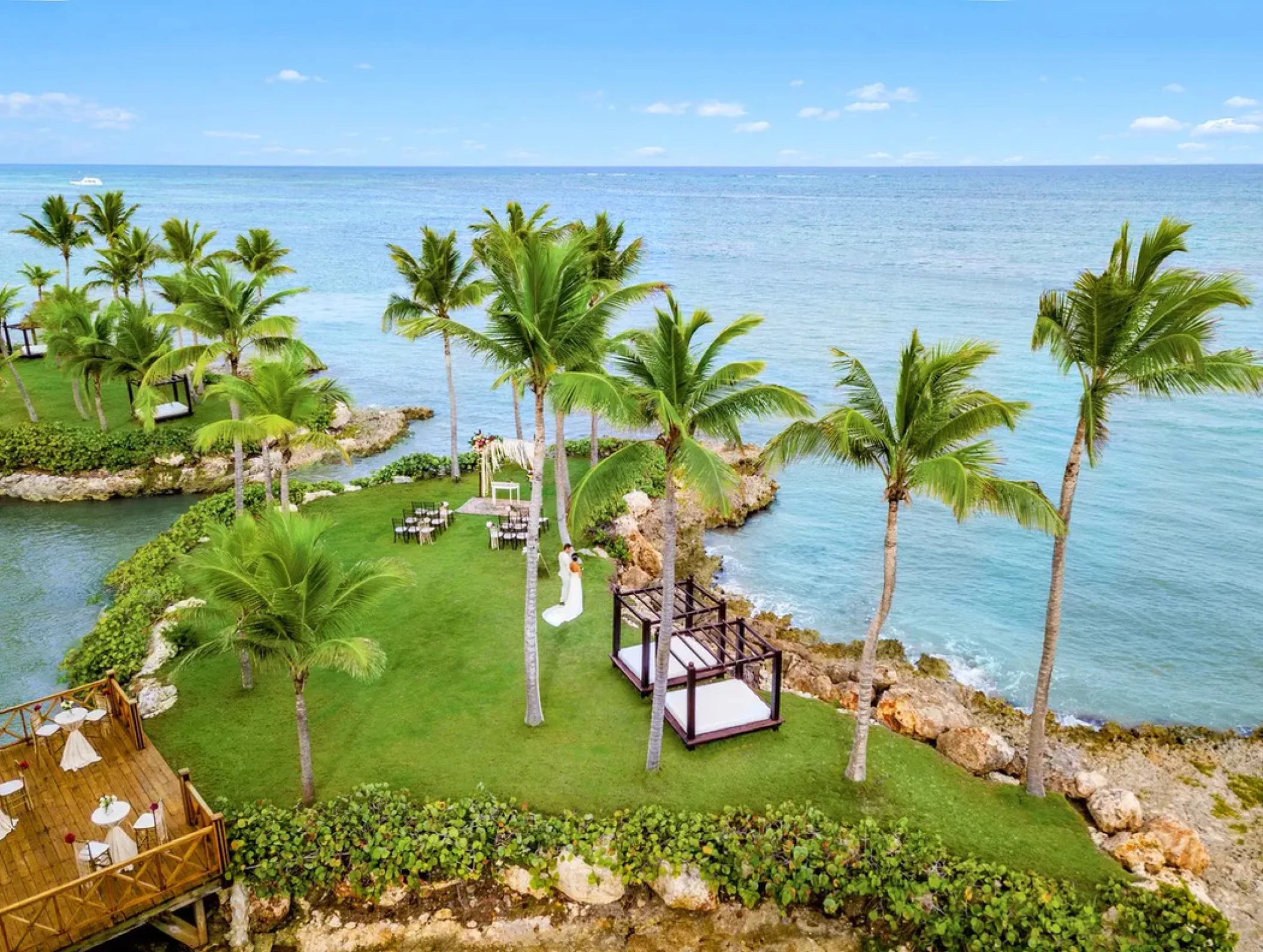 island suite venue aerial view at Sanctuary Cap Cana