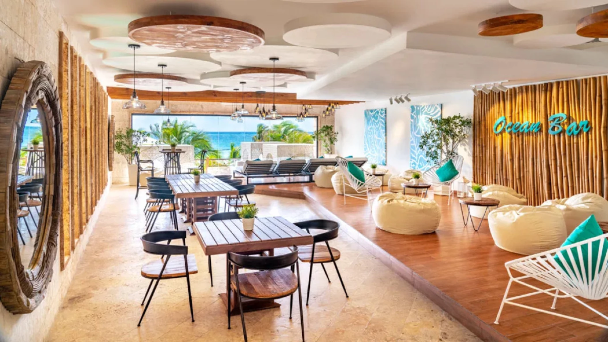 ocean bar at Sanctuary Cap Cana