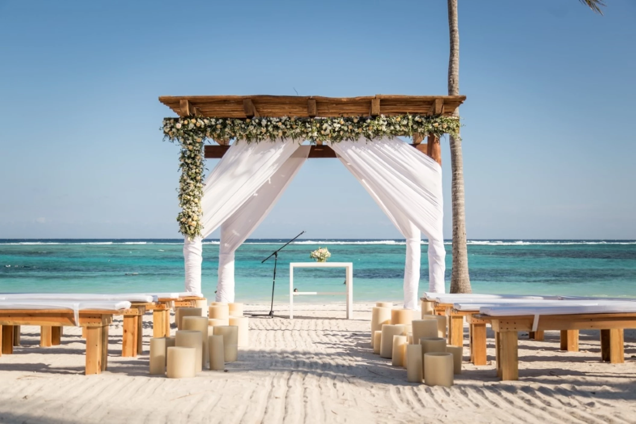 beach wedding venue at secrets akumal