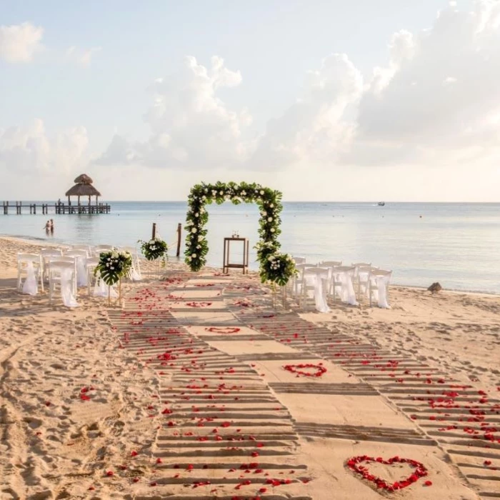 beach venue at Secrets Aura Cozumel