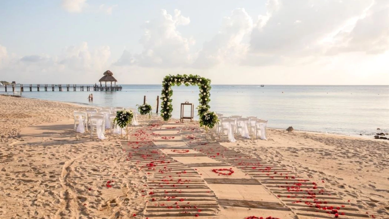 beach venue at Secrets Aura Cozumel