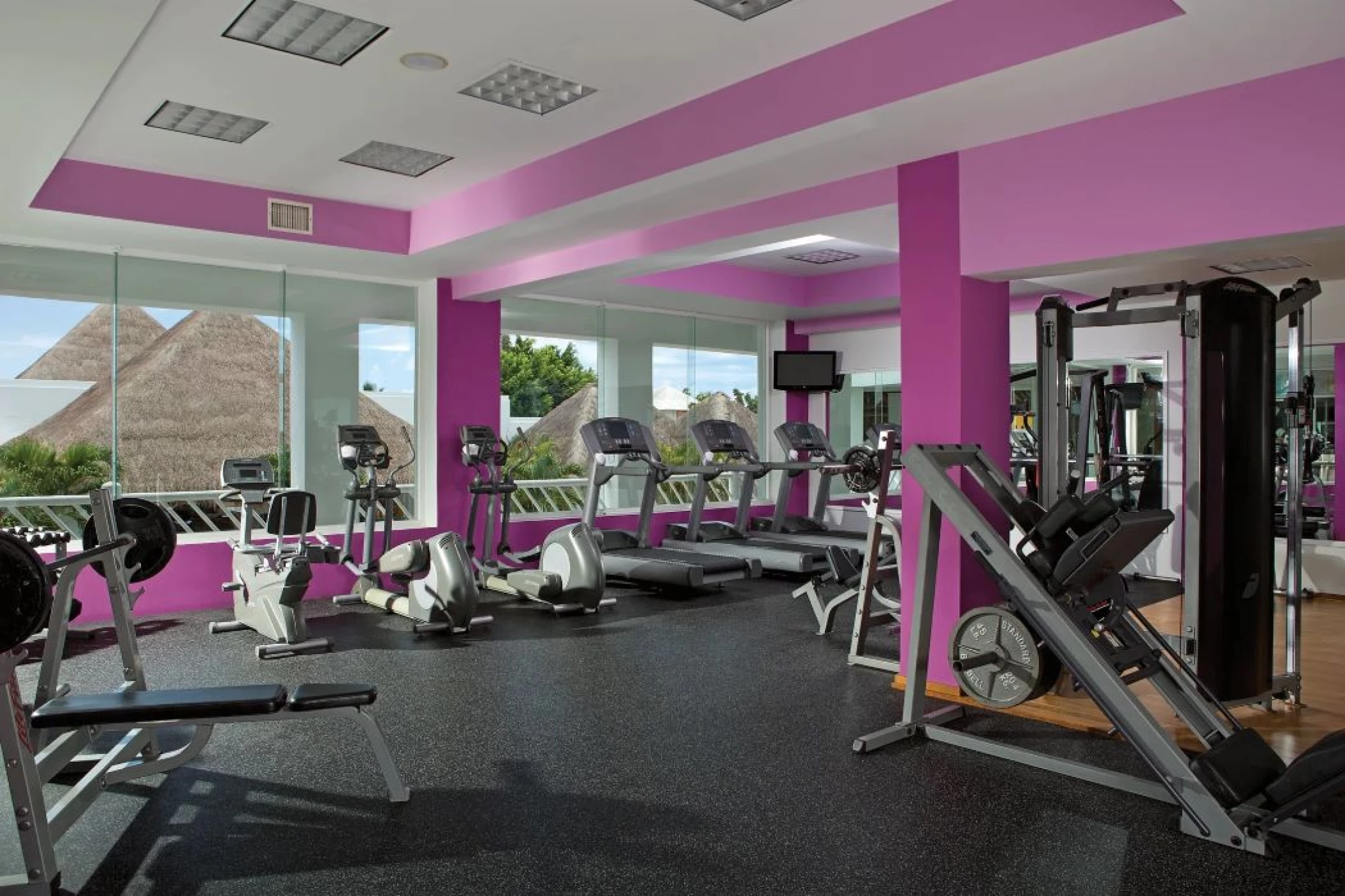 fitness center at Secrets Aura Cozumel