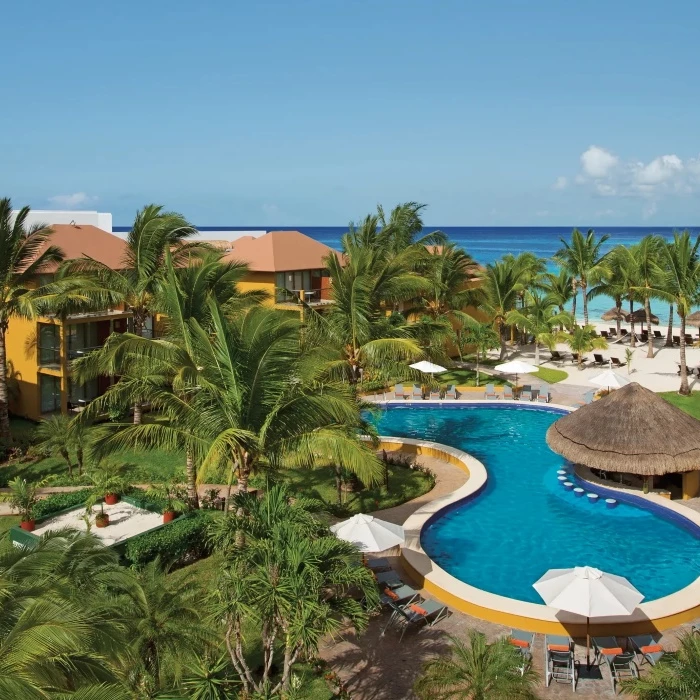 preferred club pool at Secrets Aura Cozumel