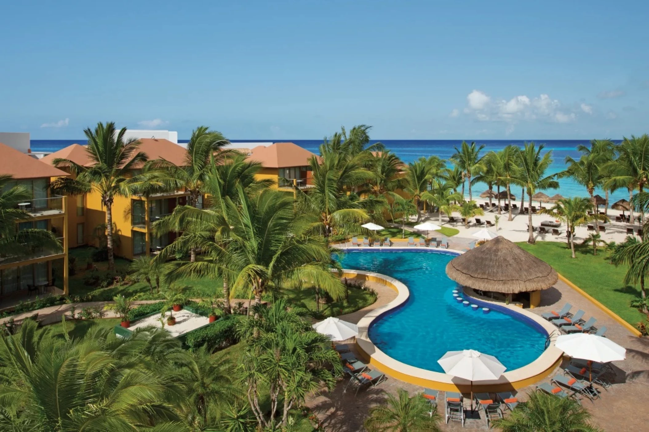 preferred club pool at Secrets Aura Cozumel