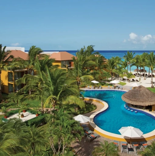 preferred club pool at Secrets Aura Cozumel