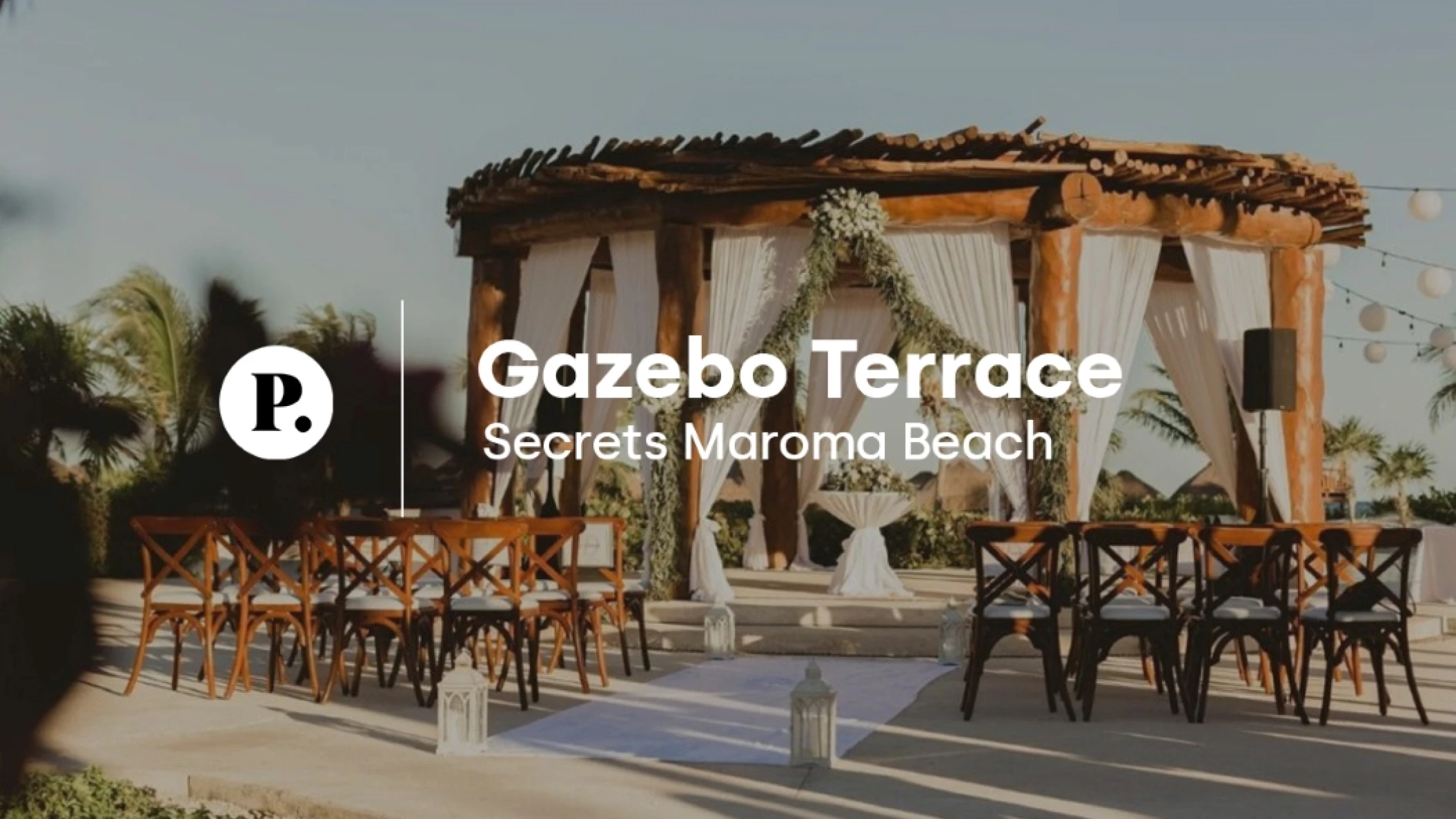 video review of Gazebo Terrace venue at Secrets Maroma