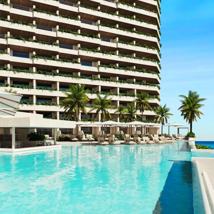 ocean view pool at Secrets Mirabel Cancun