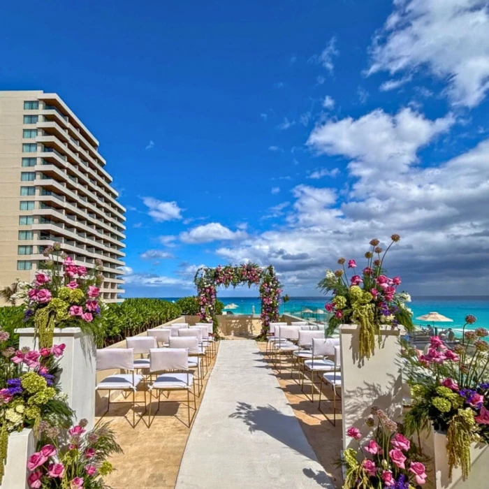 pool deck venue at secrets mirabel cancun