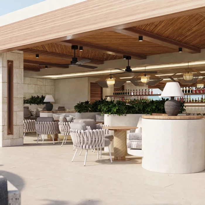 sky bar at Secrets Mirabel Cancun