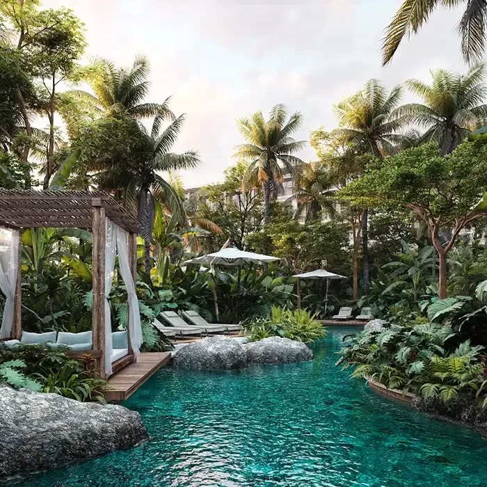 Jungle pool at Secrets Playa Blanca Resort