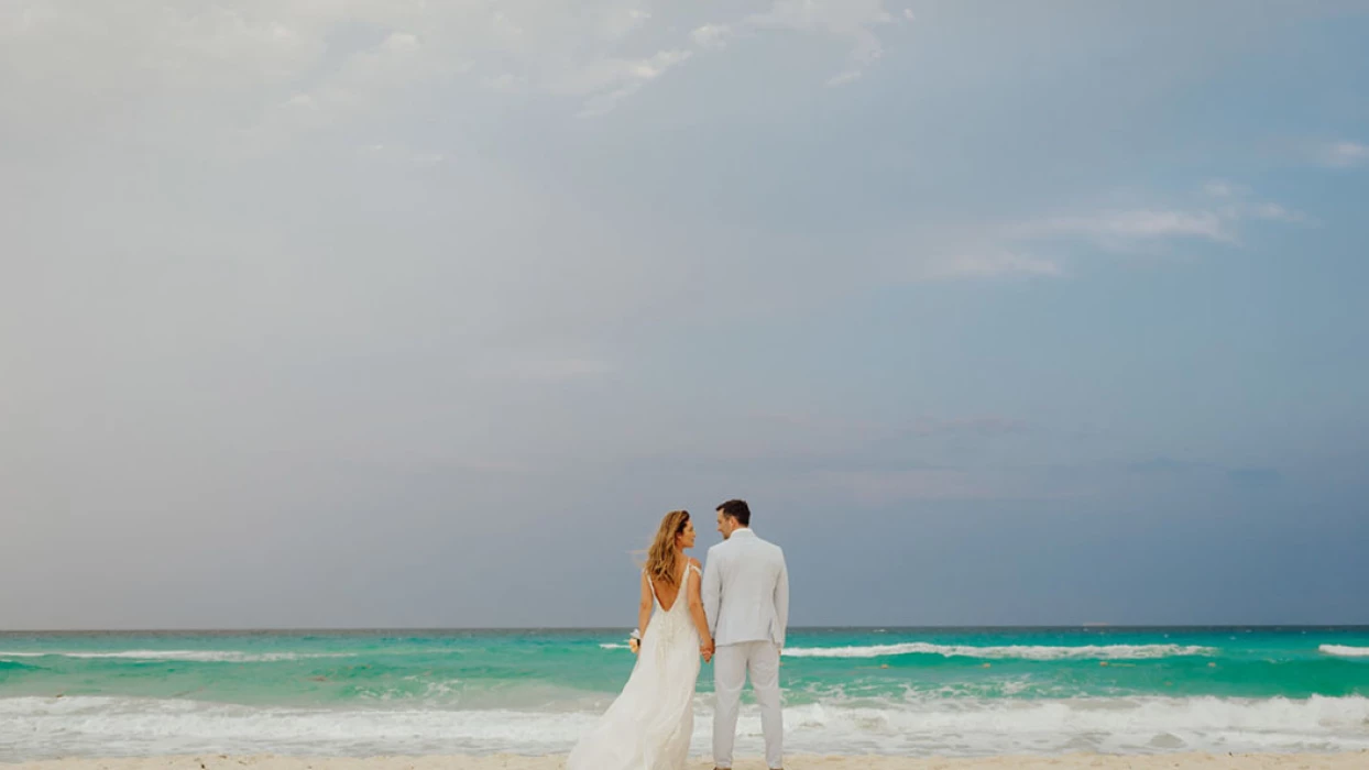 Beach Wedding at Secrets Resorts