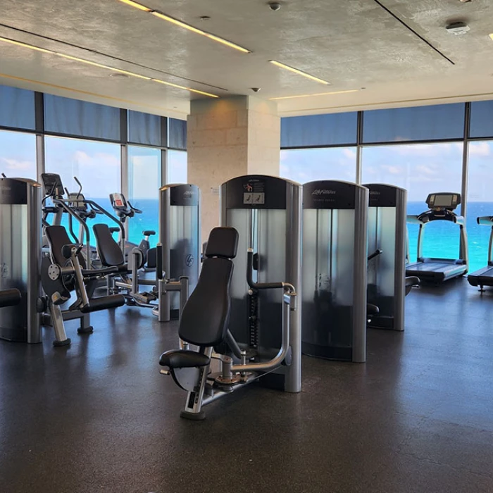 Gym at Secrets The Vine Cancun.