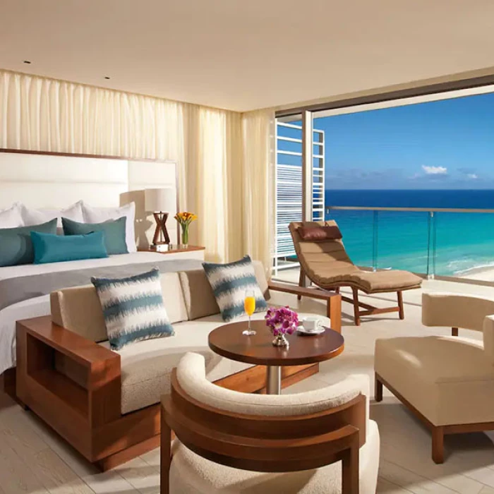 Oceanview Junior Suite at Secrets The Vine Cancun.