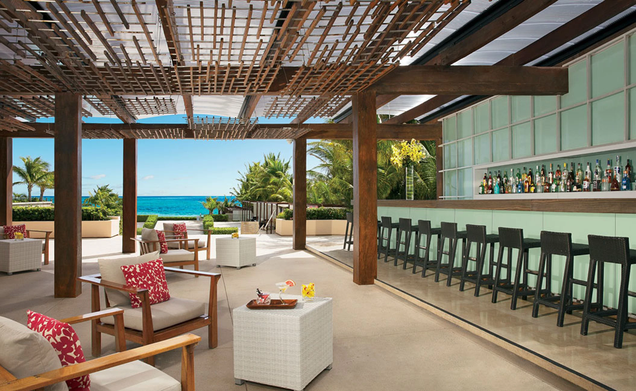 The Vine Terrace wedding venue at Secrets The Vine Cancun.