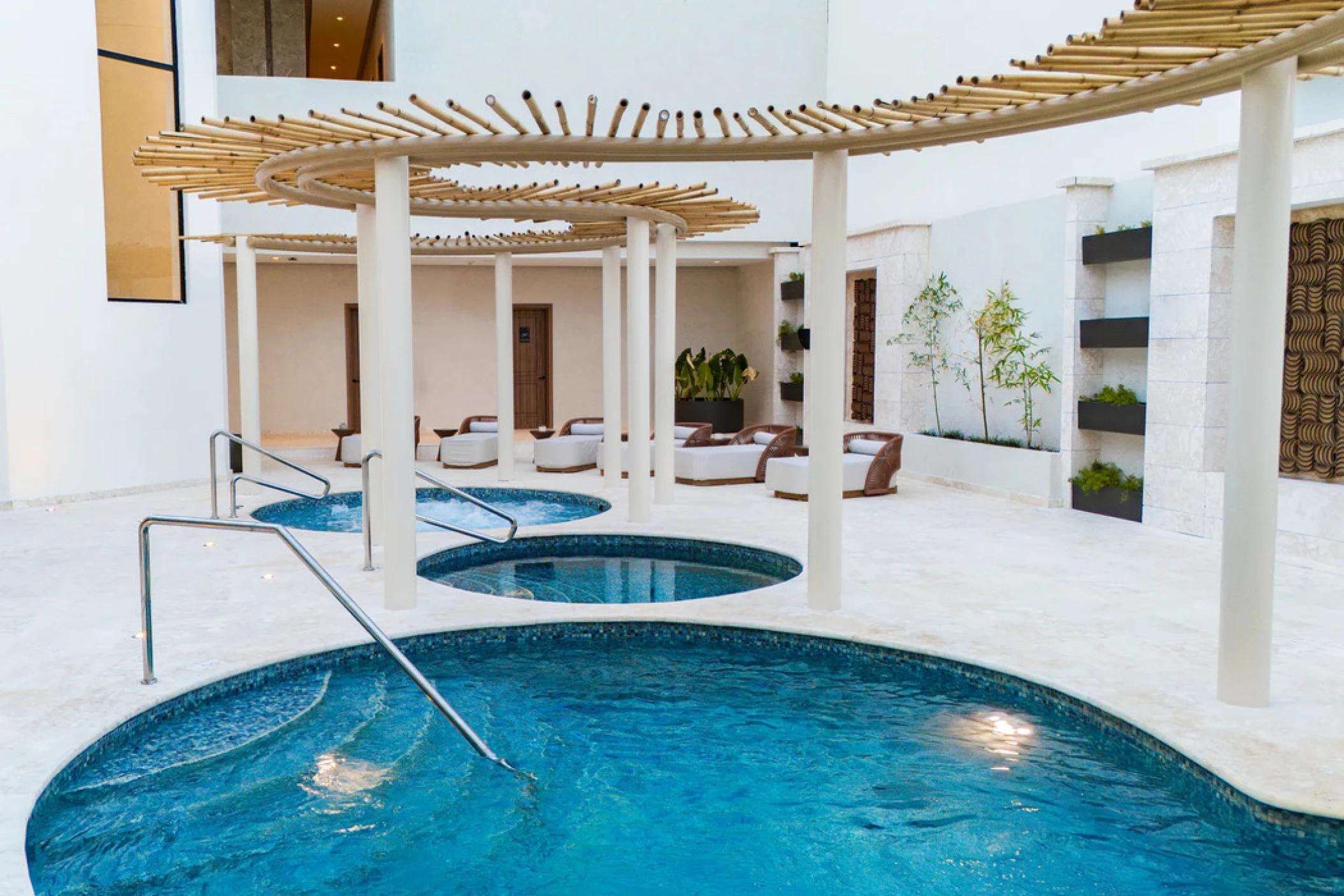 hydrotherapy at the spa at Secrets Tides Punta Cana