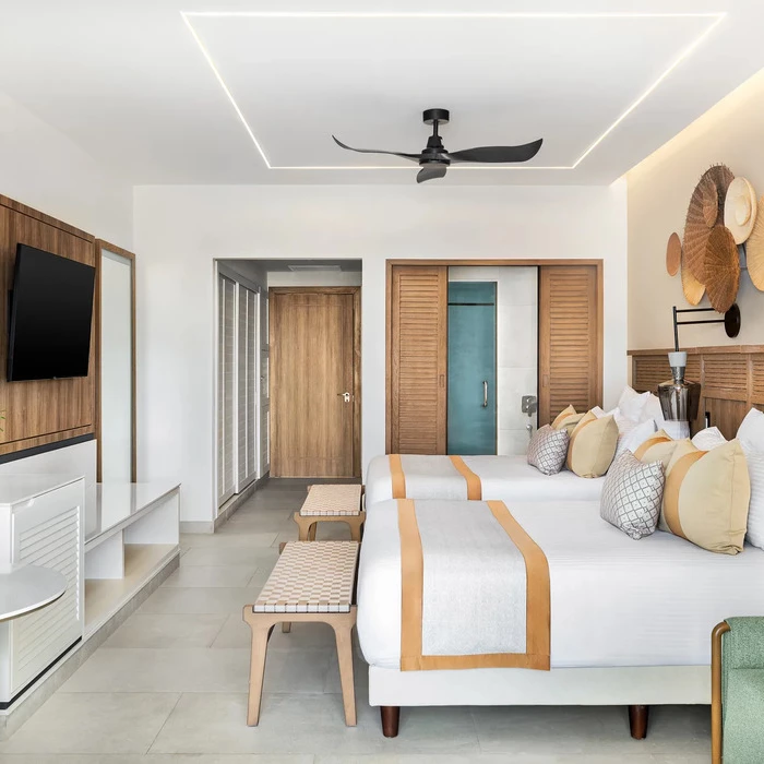 junior suite double bed at Secrets Tides Punta Cana