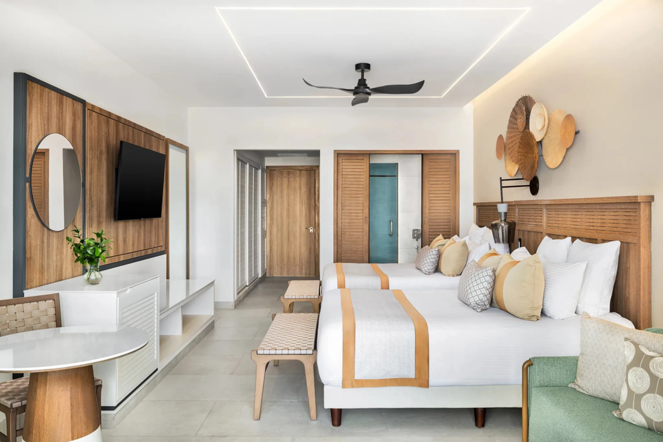 junior suite double bed at Secrets Tides Punta Cana