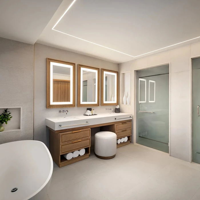 master suite bathroom at Secrets Tides Punta Cana