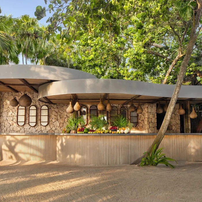 barracuda beach bar at Secrets Tulum