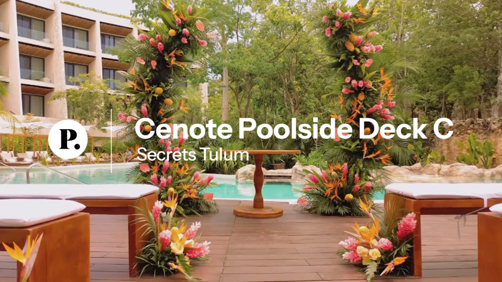 video review of cenote poolside deck c wedding venue at secrets tulum