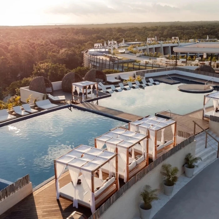 pool at Secrets Tulum