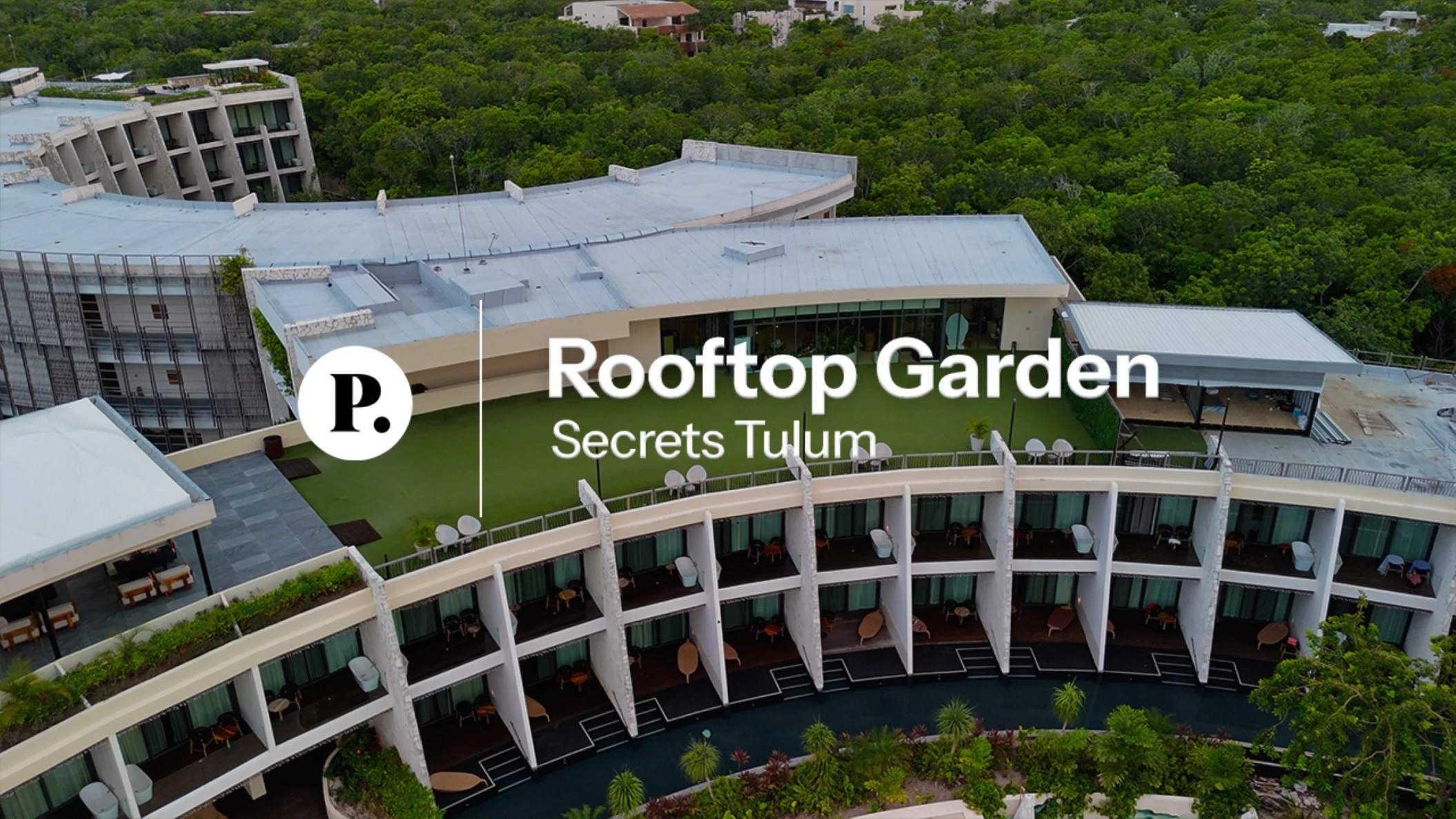 video review of the rooftop garden venue at secrets tulum