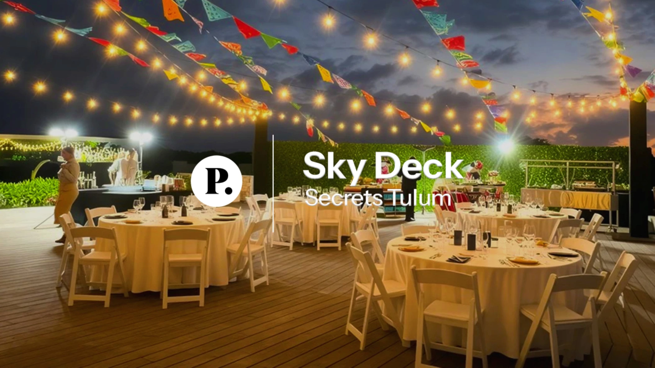 video review of the sky deck wedding venue at secrets tulum