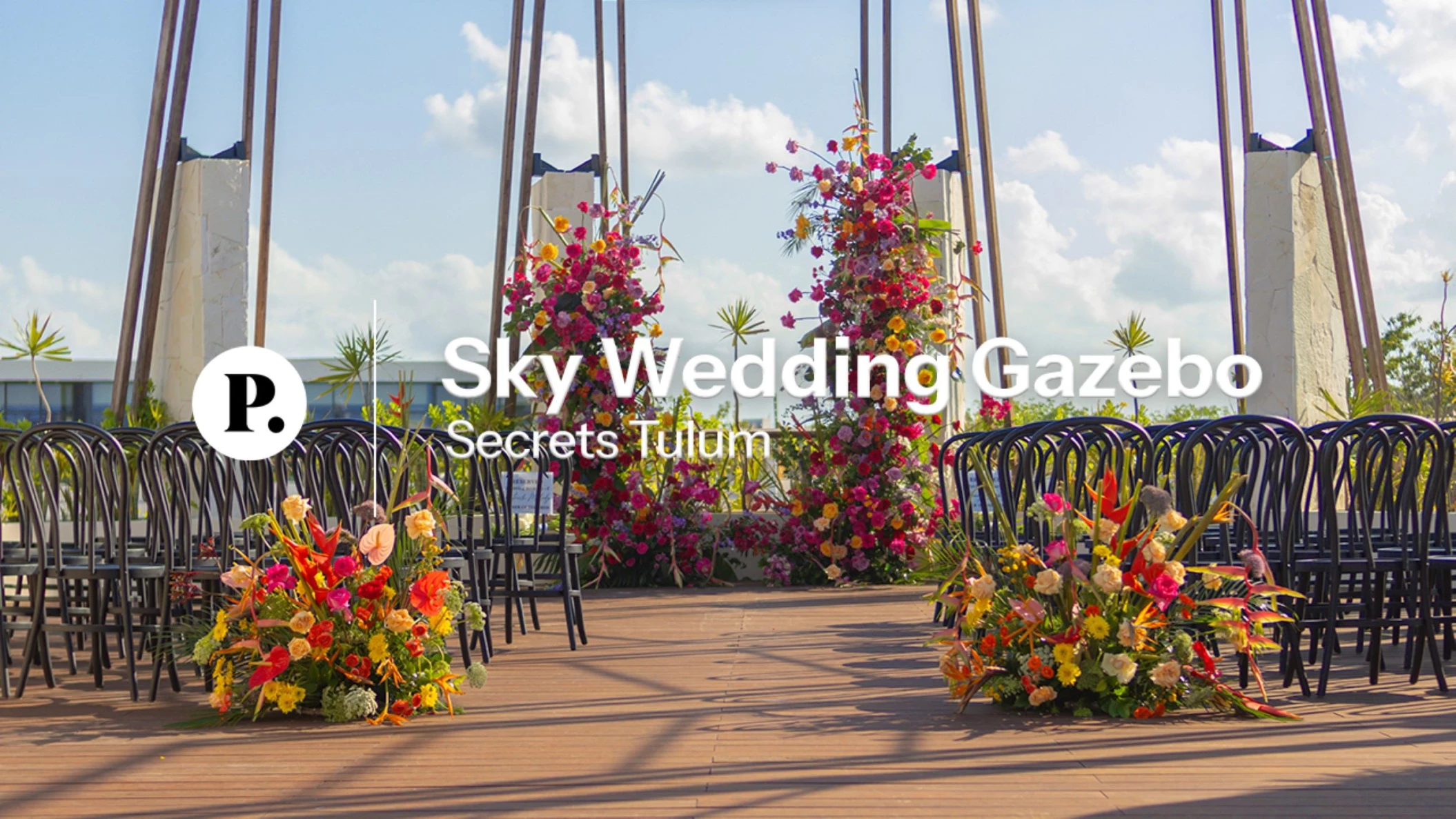 video review of the sky wedding gazebo venue at secrets tulum