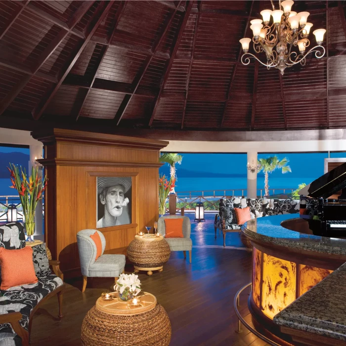 Piano Bar at Secrets Wild Orchid.