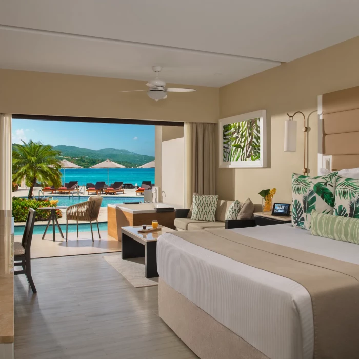 Junior Suite Pool View at Secrets Wild Orchid.