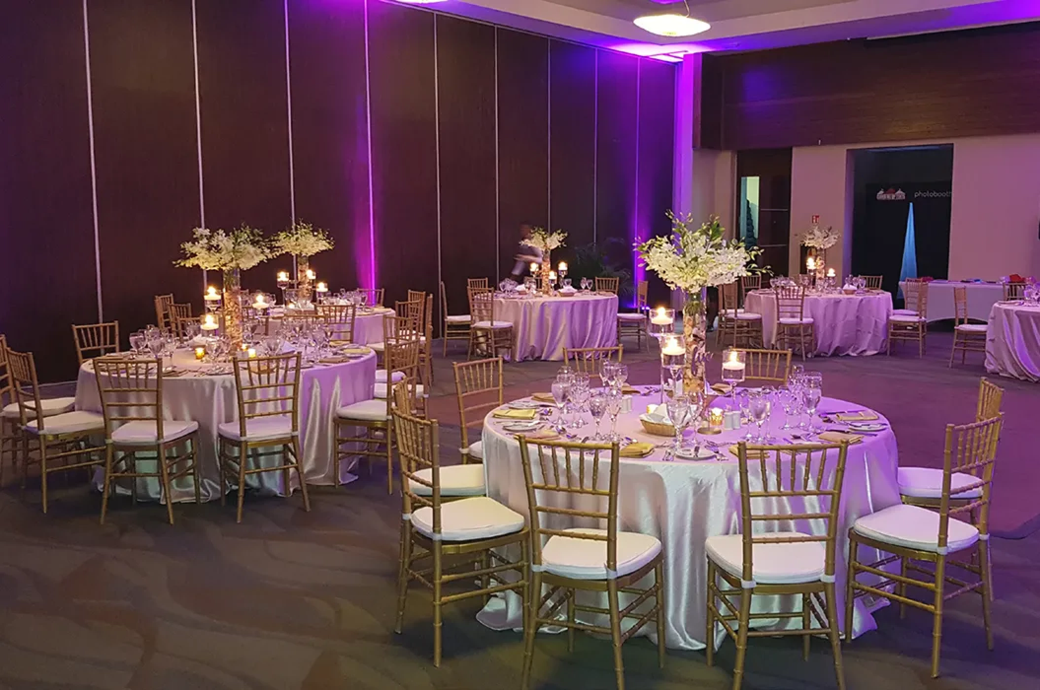 Reception on the Ballroom at Secrets Wild Orchid.