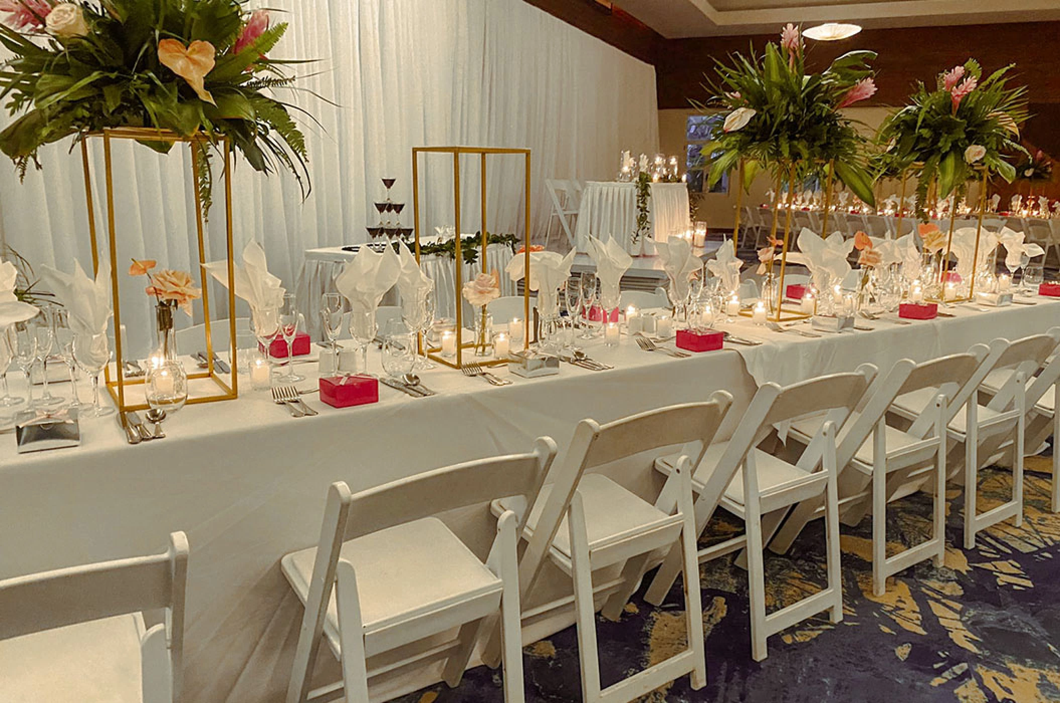 Reception on the Ballroom at Secrets Wild Orchid.