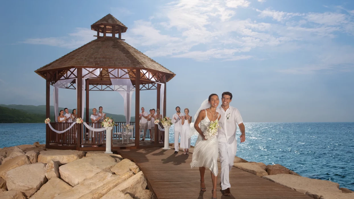 Secrets Wild Orchid Wedding at the gazebo