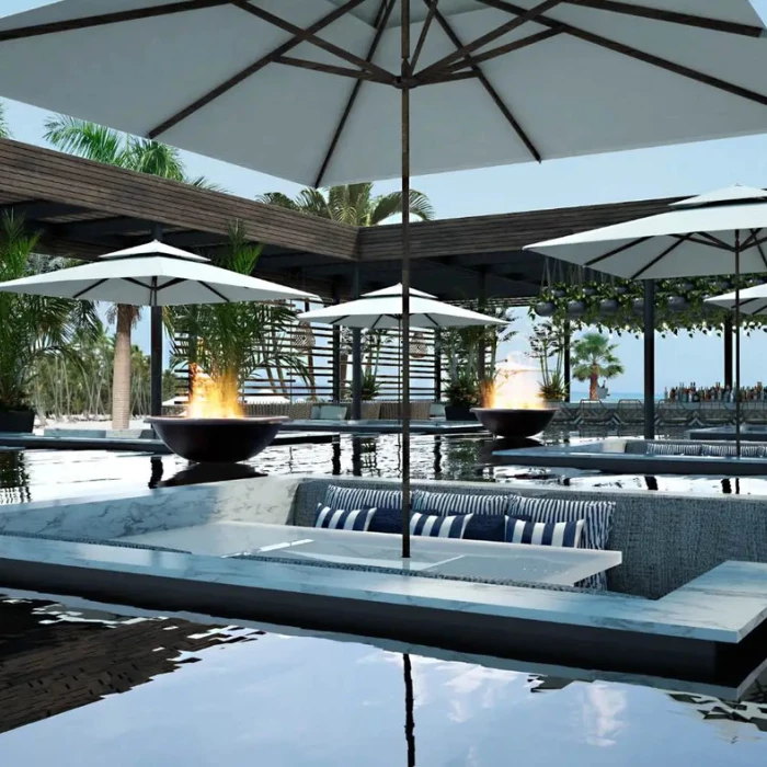 adults only pool at SLS Playa Mujeres