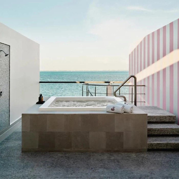 elite suite balcony at SLS Playa Mujeres