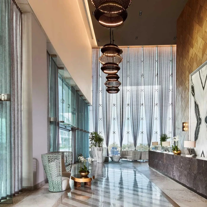 lobby of SLS Playa Mujeres