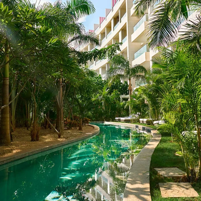 swim-out suite and pool at SLS Playa Mujeres