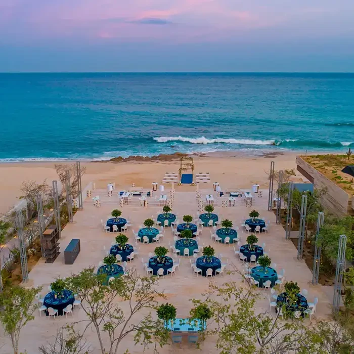 Ocean front deck at Solaz Los Cabos