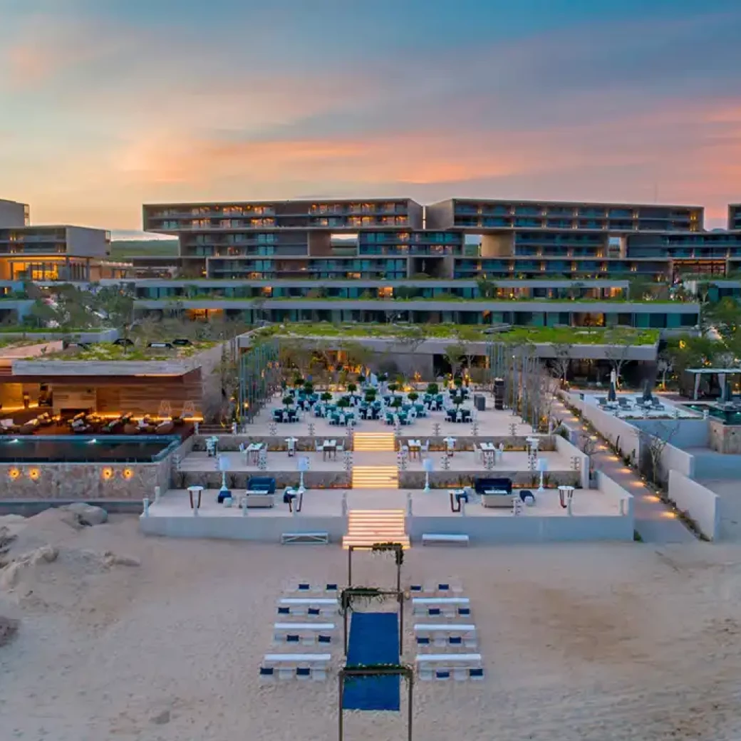 Ocean front deck at Solaz Los Cabos