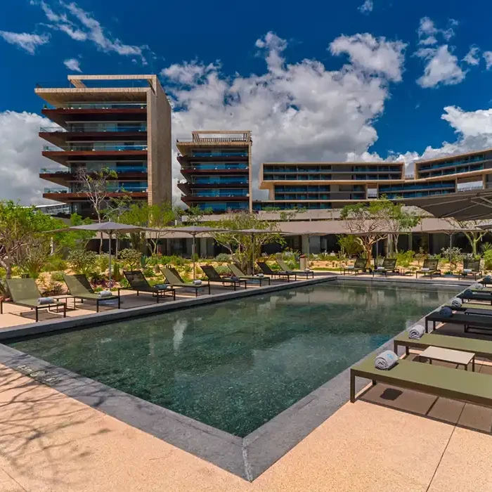 Outdoor pool at Solaz Los Cabos