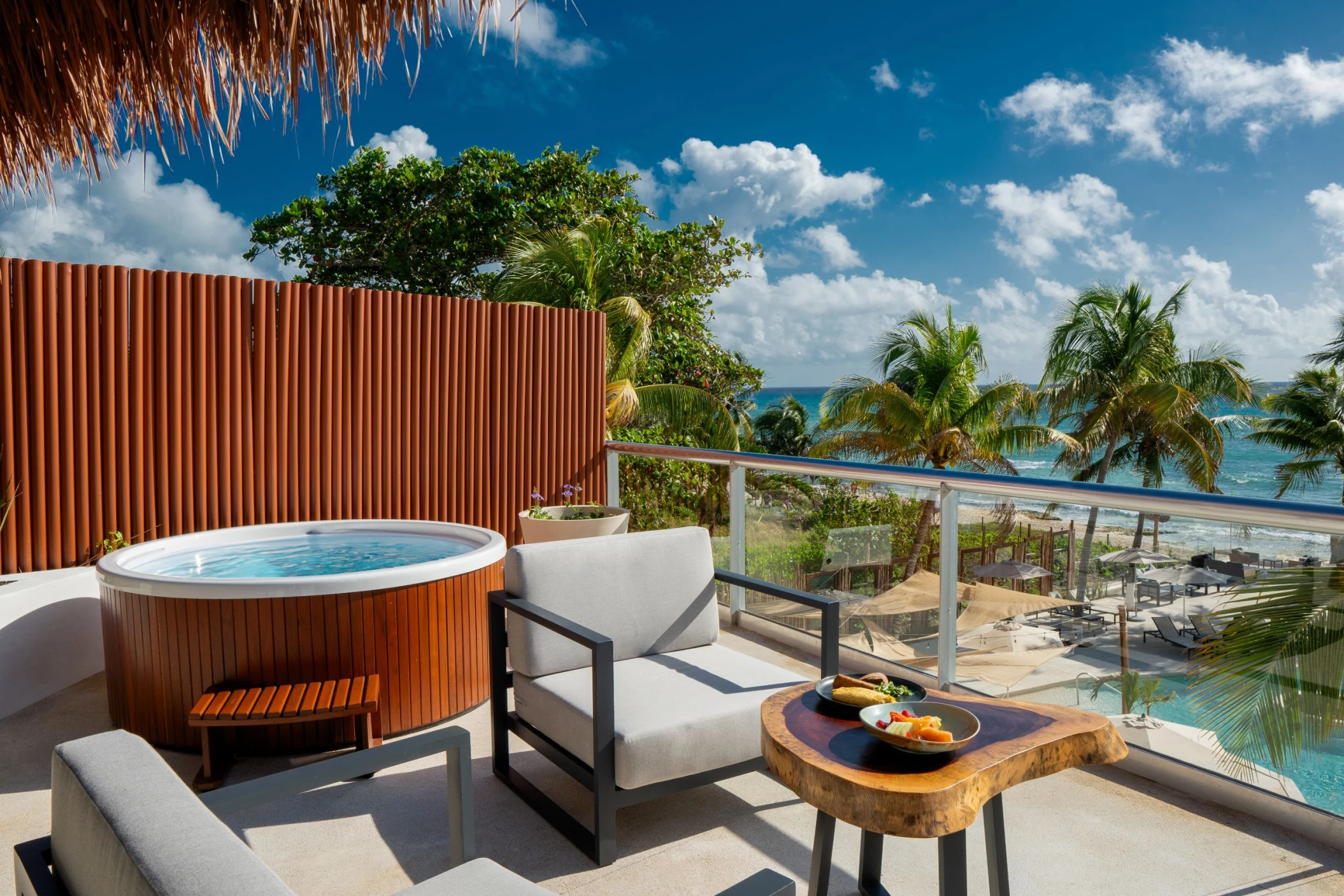 balcony of presidential suite at The Beachfront by The Fives